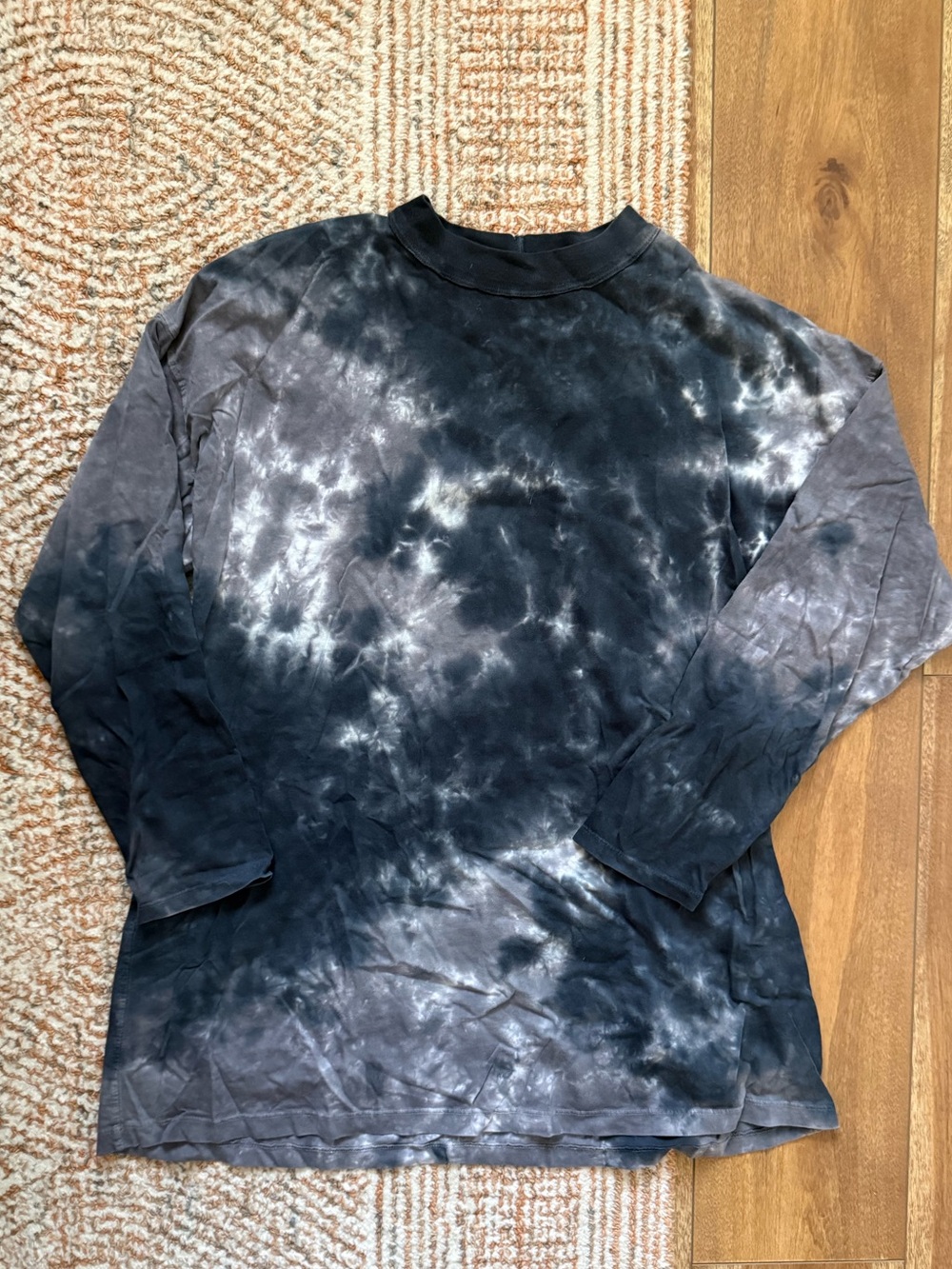 We The Free Black & Gray Tie-Dye Long Sleeve Tee